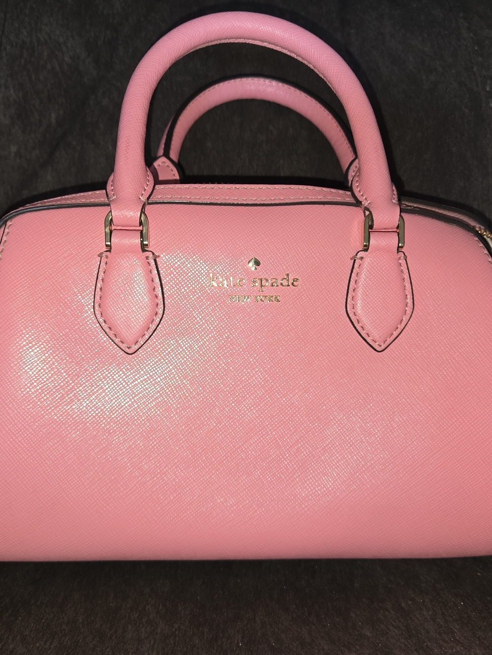 Kate Spade Pink Saffiano Leather Dome Satchel